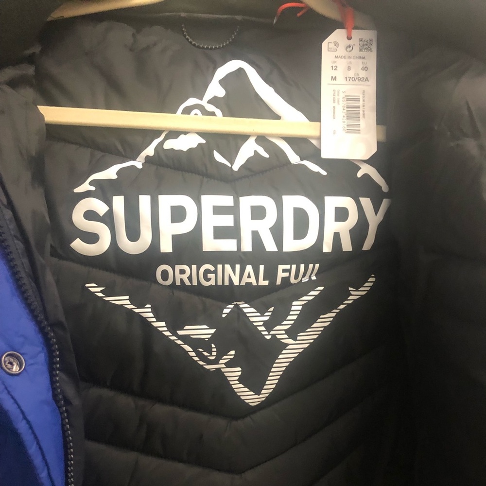 Super dry brand new with tag puffer coat
